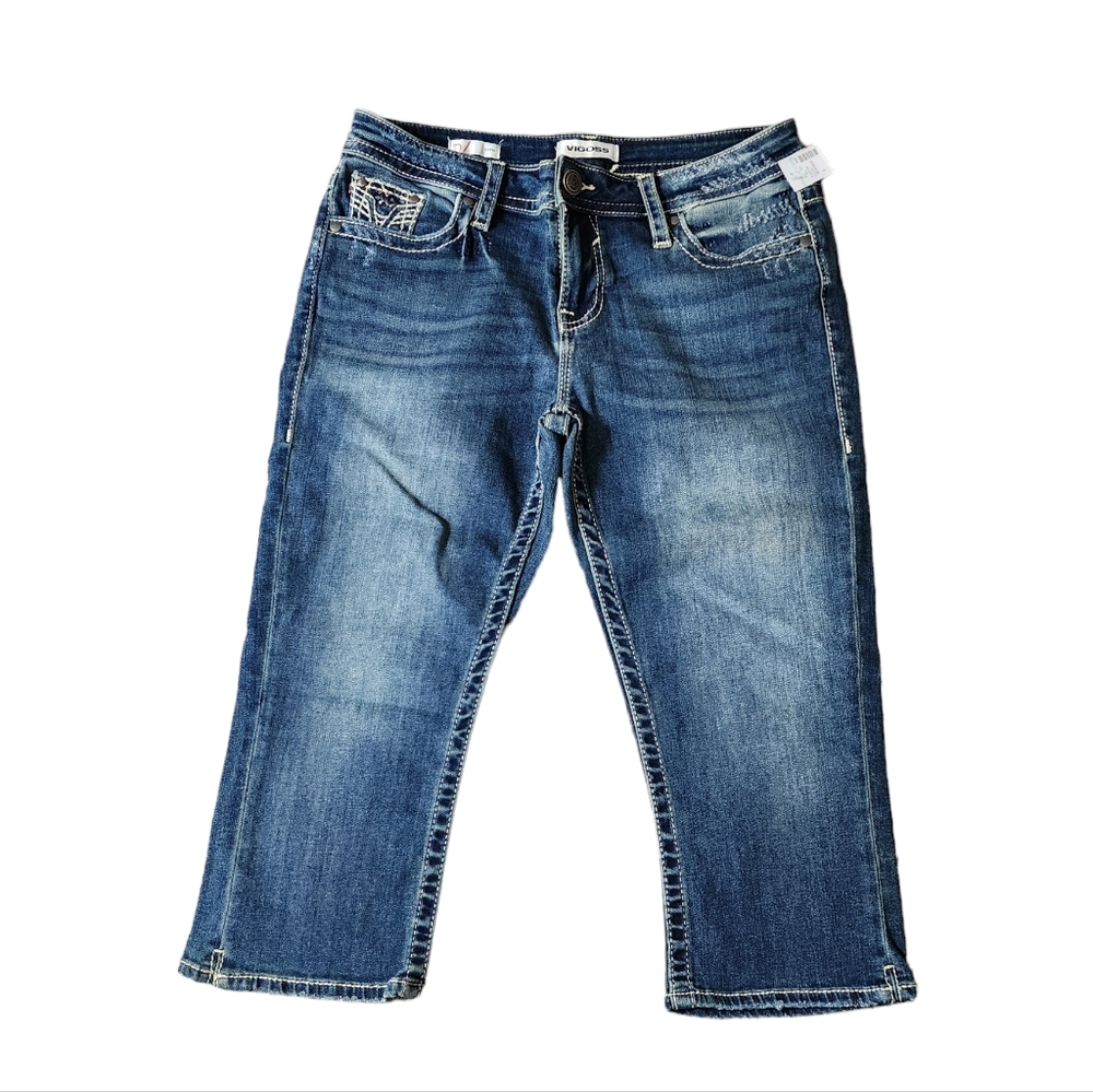 Vigoss Women's Blue Jean Capris